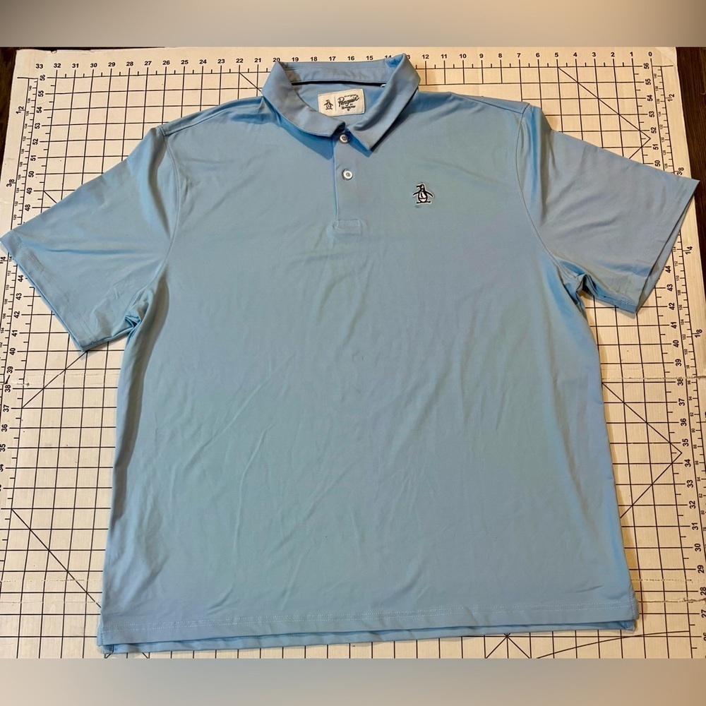 Original Penguin Men’s XL Powder Blue Polo Shirt